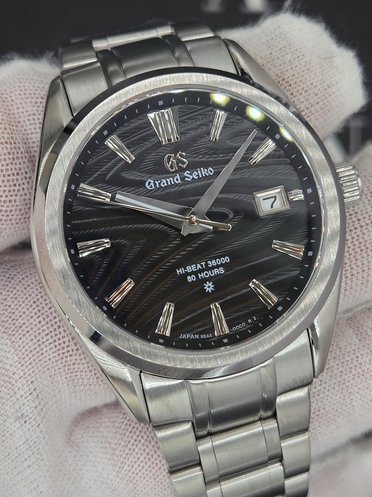 GRANDSEIKO STRIPED BLACK DIAL