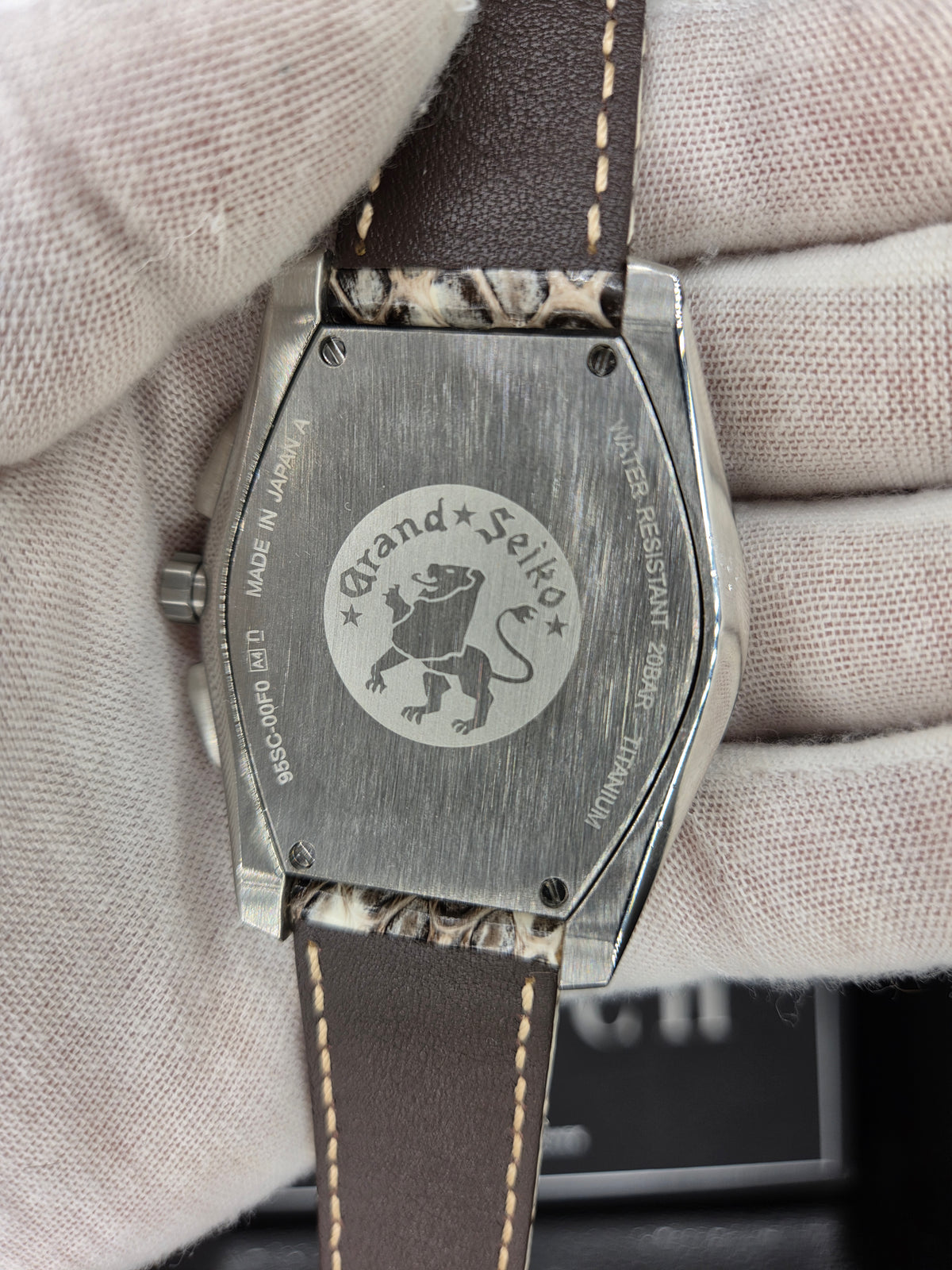 GRANDSEIKO SPORT CHRONOGRAPH BROWN PYTHON STRAP