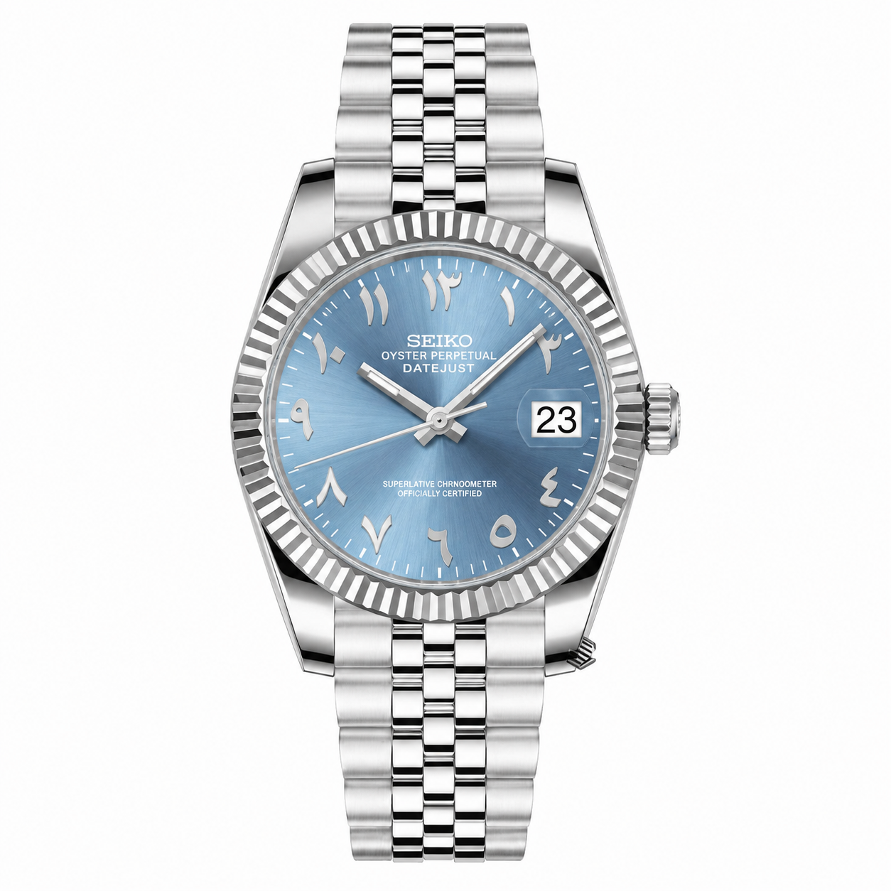 SEIKOJUST ICE BLUE ARABIC