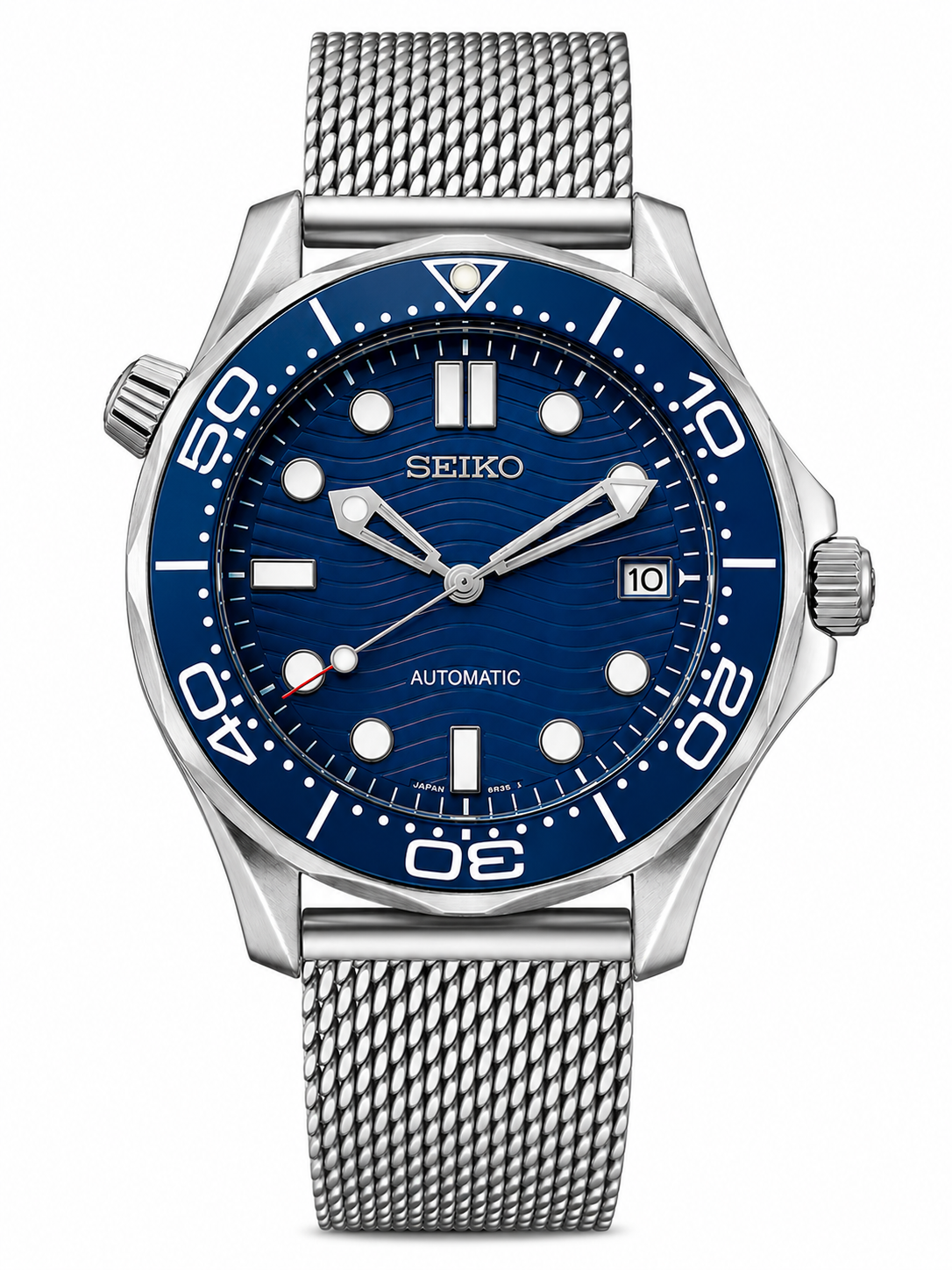 SEIKOMASTER BLUE WAVE MESH