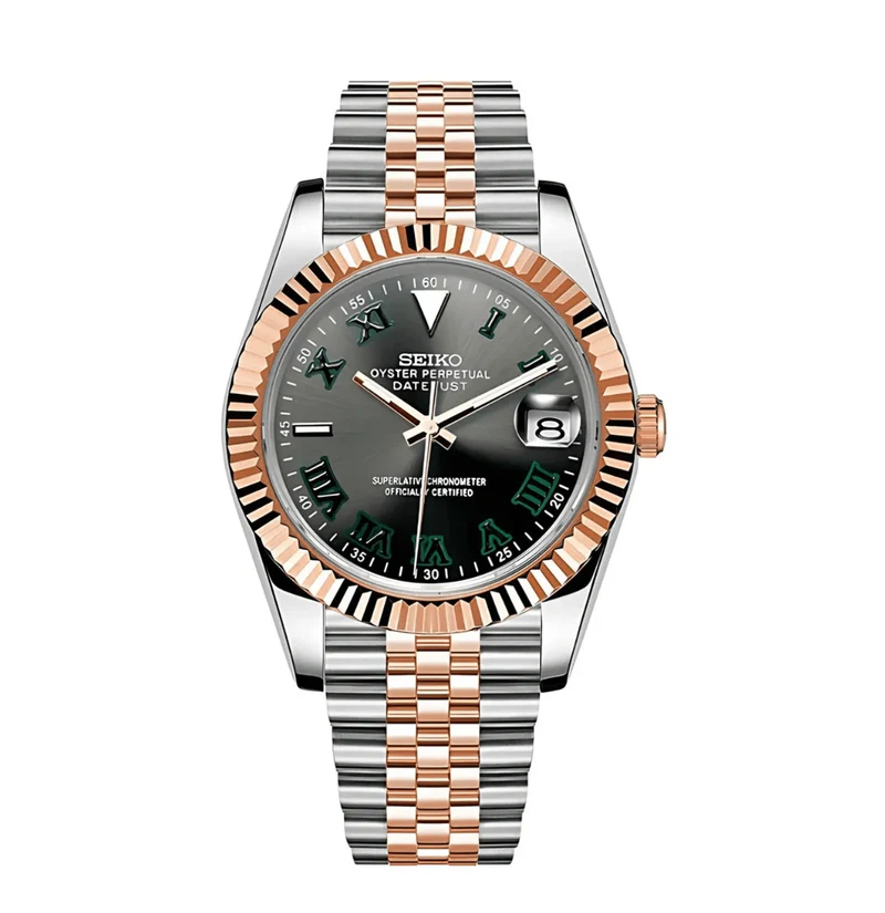 SEIKOJUST TWOTONE ROSEGOLD WIMBLEDON