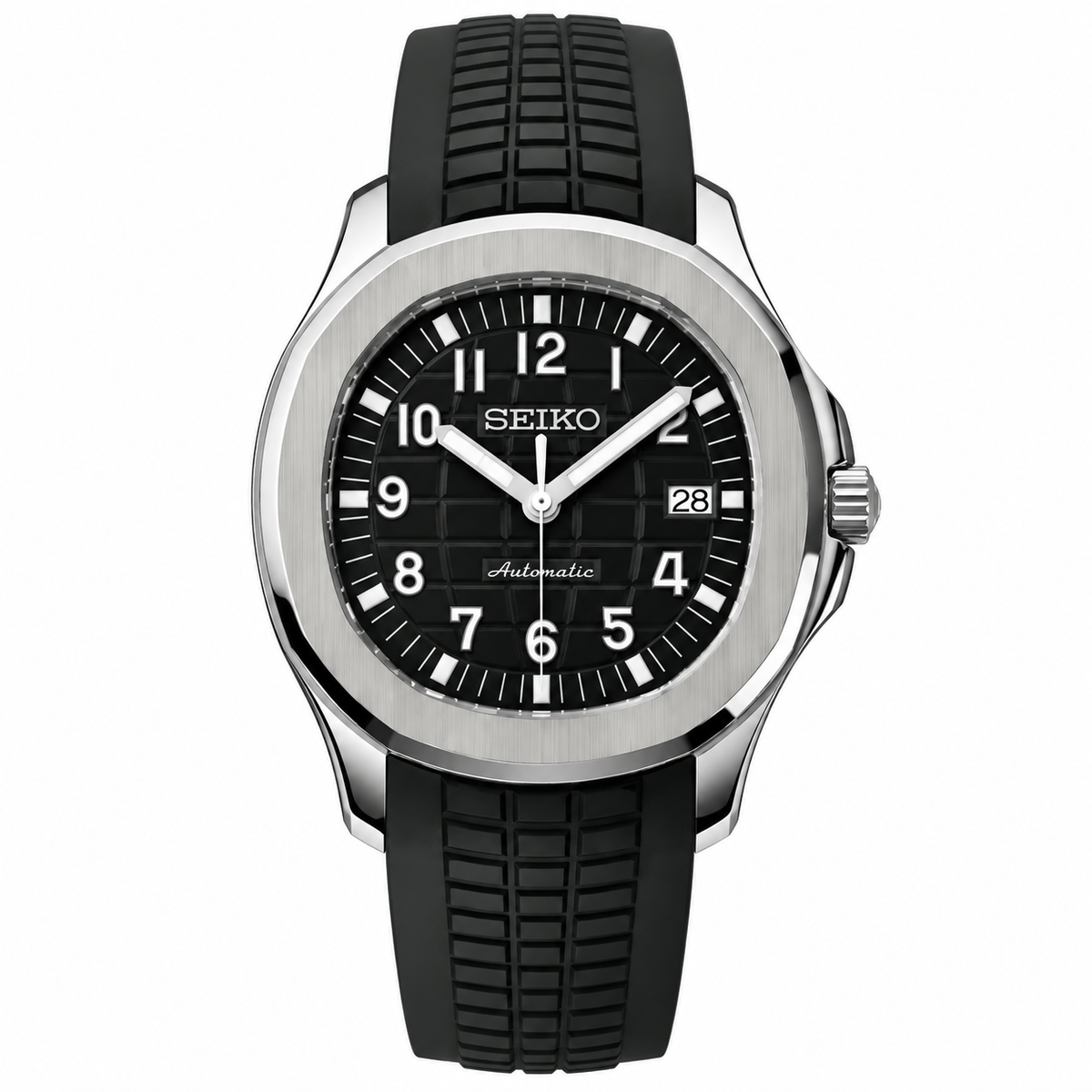 SEIKONAUT BLACK COMFORTFLEX AUTOMATIC
