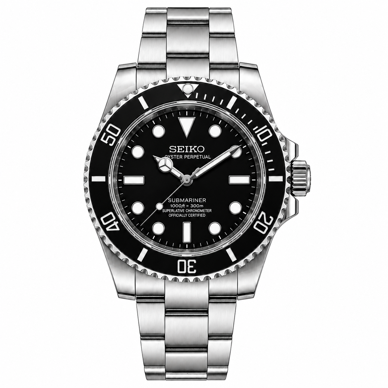 SUBSEIKO CLASSIC BLACK NO DATE