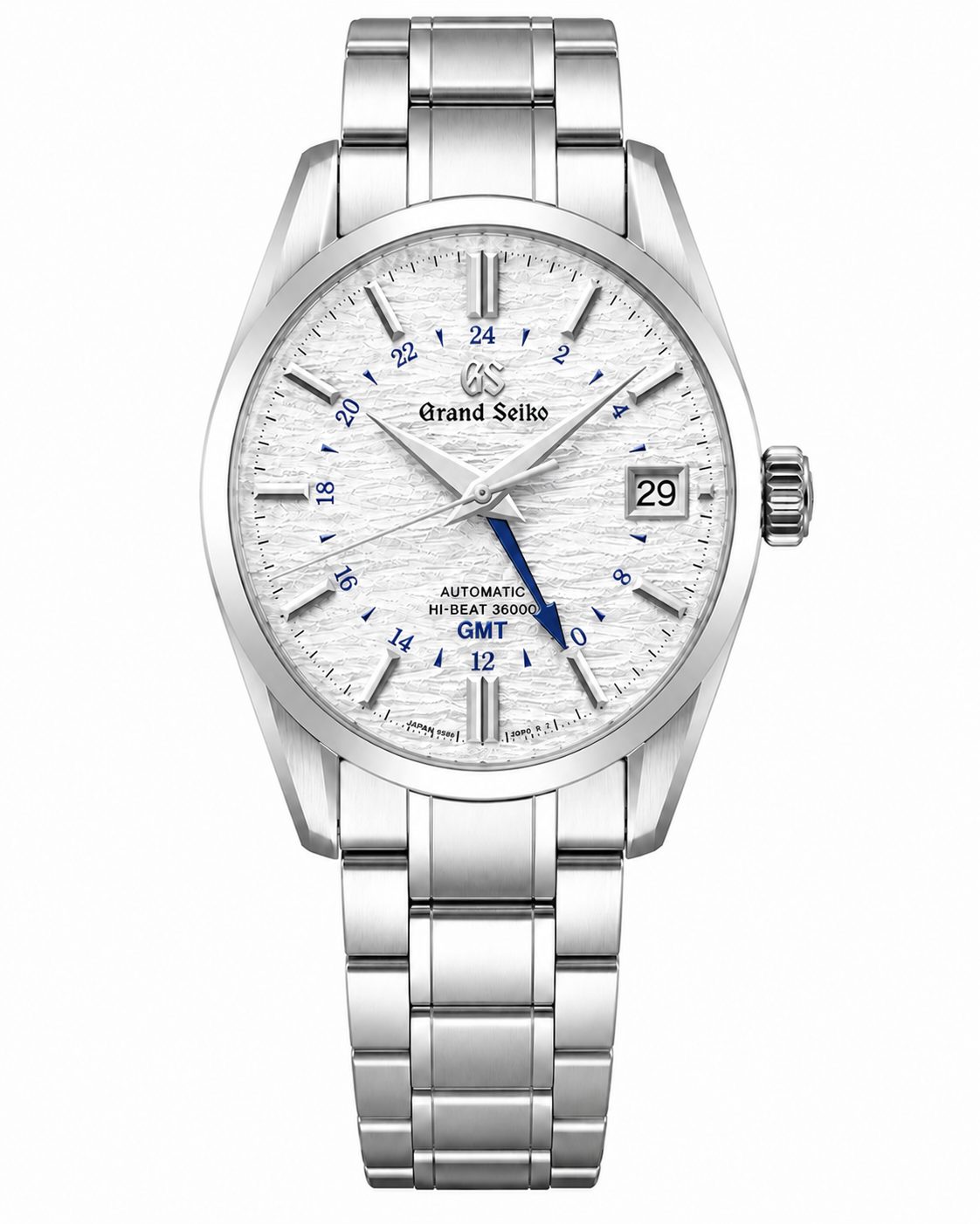GRANDSEIKO SILVER TEXTURED GMT