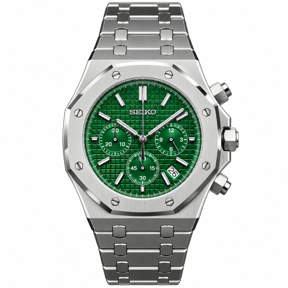 SEIKOAK GREEN CHRONOGRAPH
