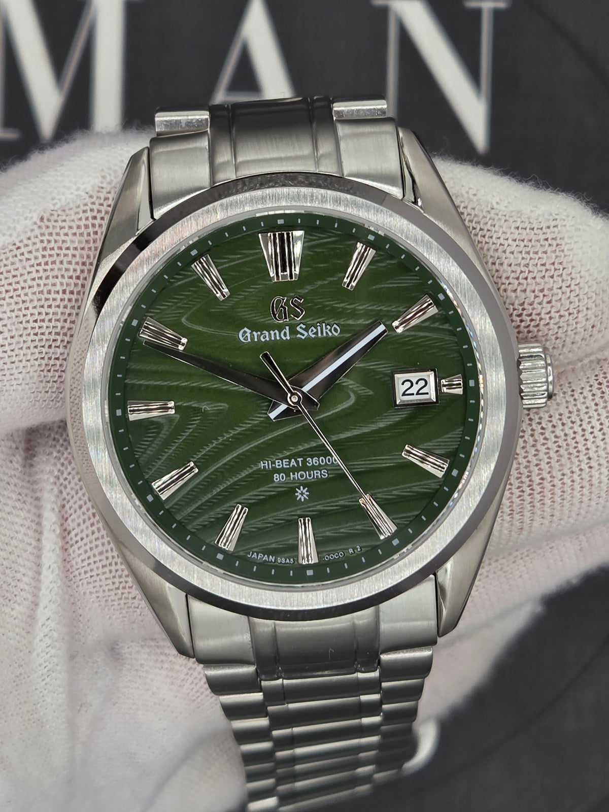 GRANDSEIKO STRIPED GREEN DIAL