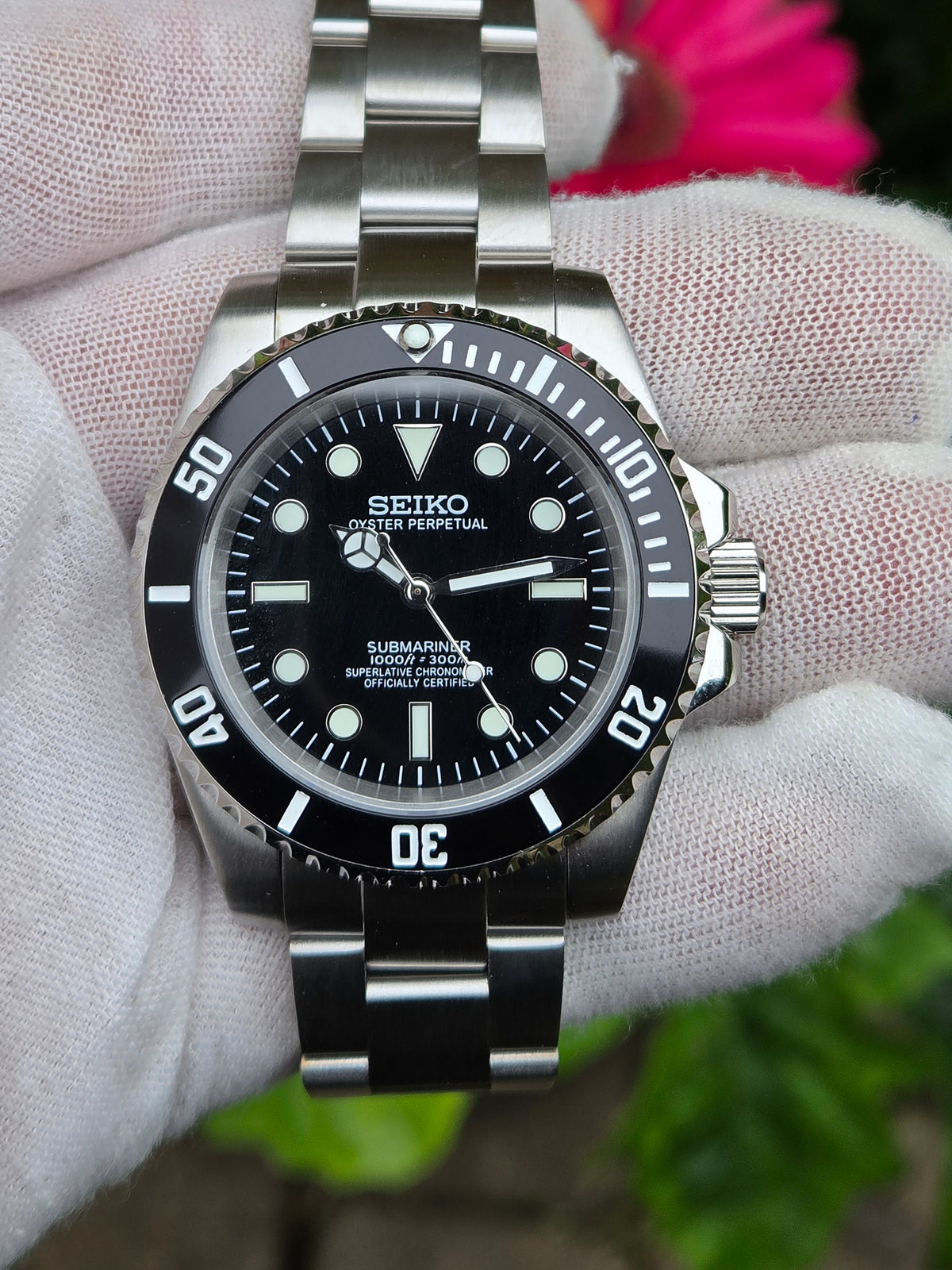 SUBSEIKO CLASSIC BLACK NO DATE