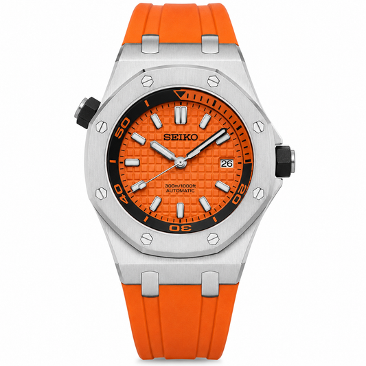 SEIKOAK OFFSHORE ORANGE DIVER ORANGE STRAP