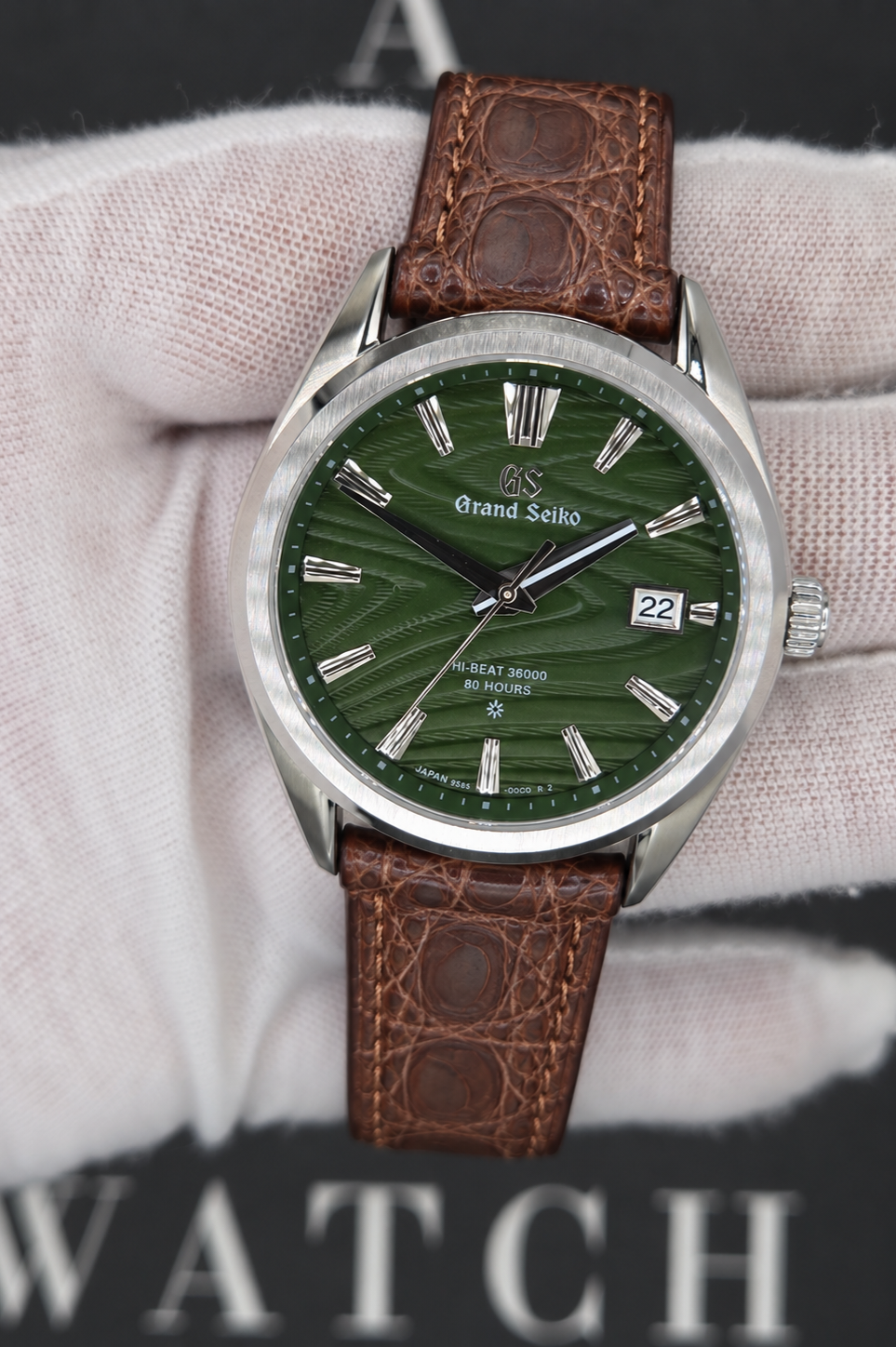 GRANDSEIKO STRIPED GREEN DIAL