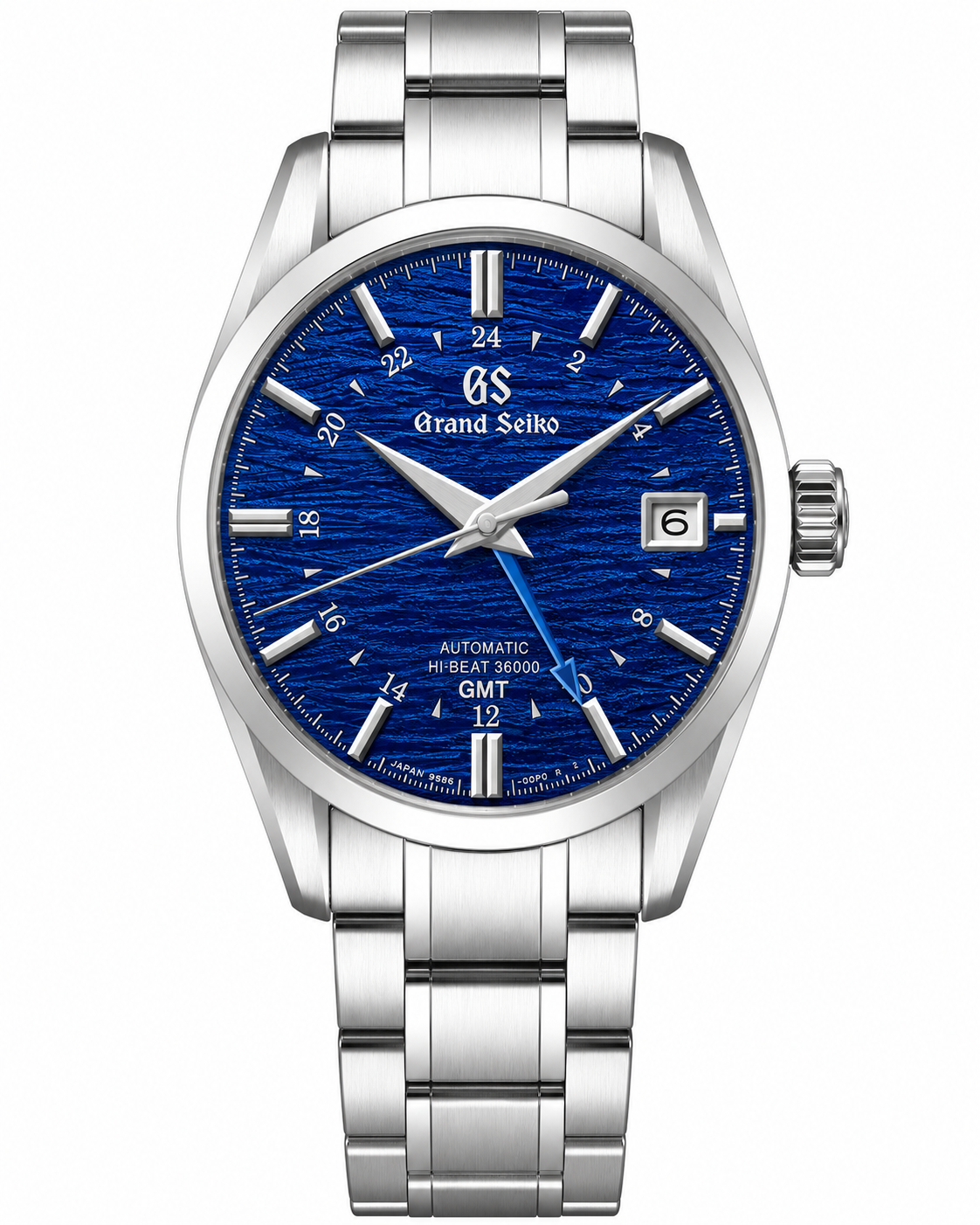 GRANDSEIKO DARK BLUE TEXTUTED GMT