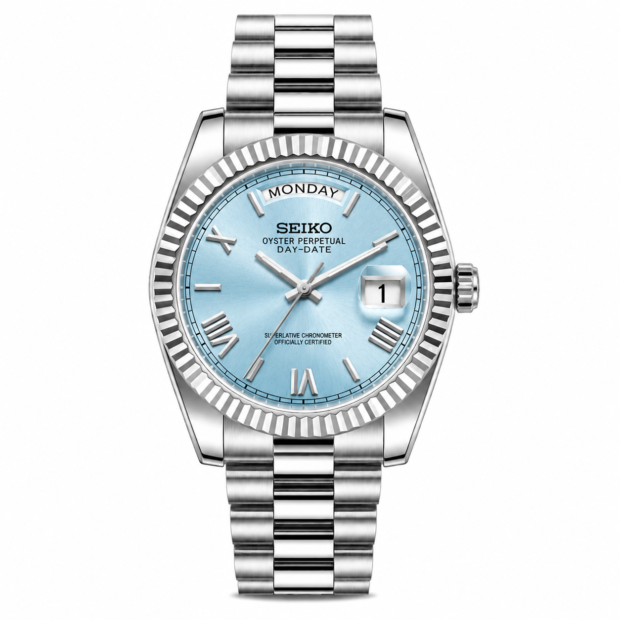 SEIKODATE ICE BLUE DIAL