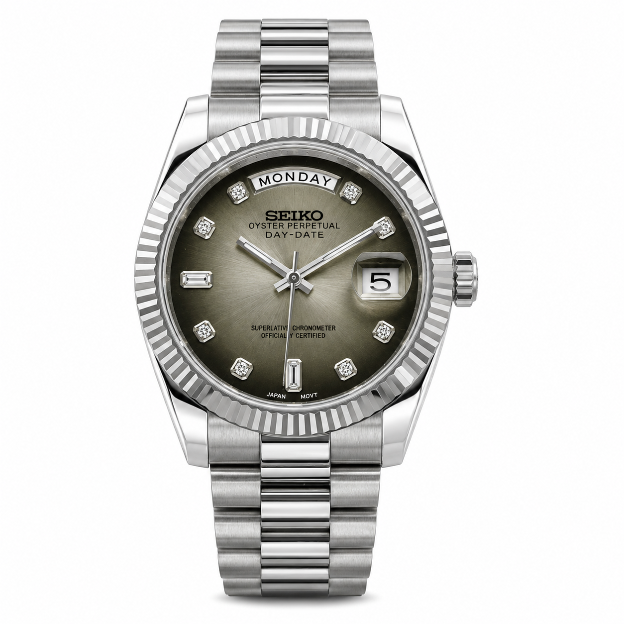 SEIKODATE SILVER OMBRE DIMOND - LIMITED EDITION