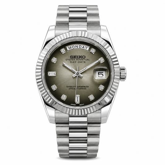 SEIKODATE SILVER OMBRE DIMOND - LIMITED EDITION