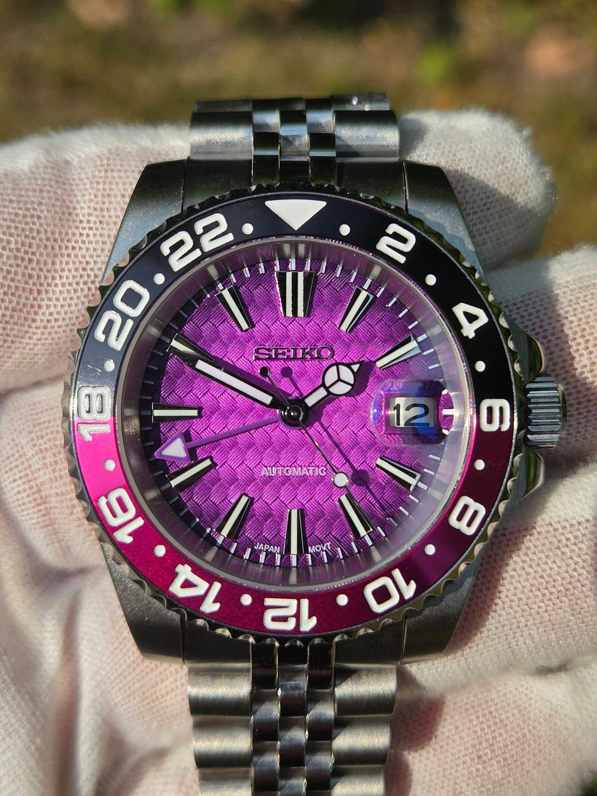 GMTSEIKO TEXTURED PURPLE JOKER
