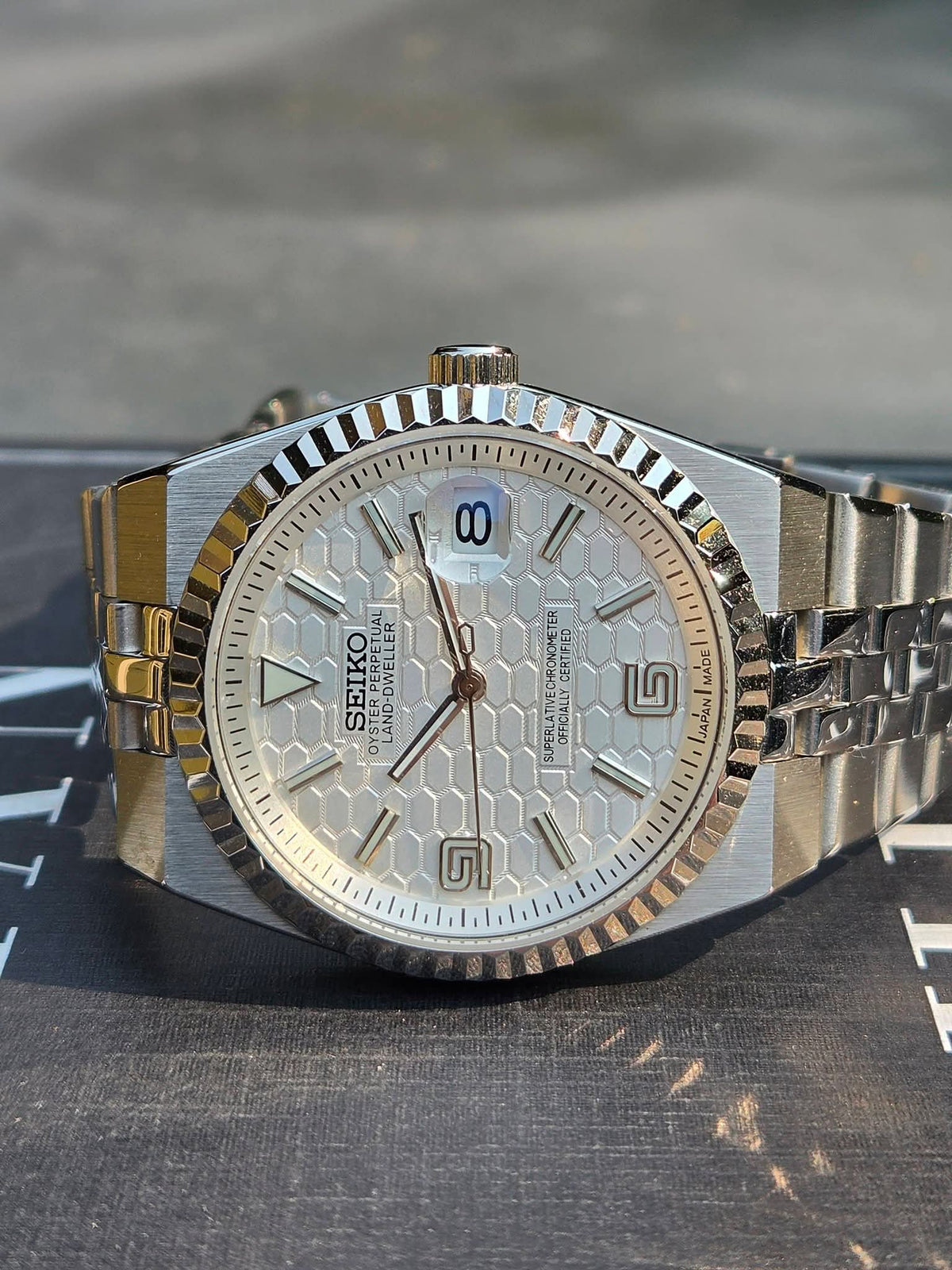 LANDSEIKO WHITE HONEYCOMB JUBILEE