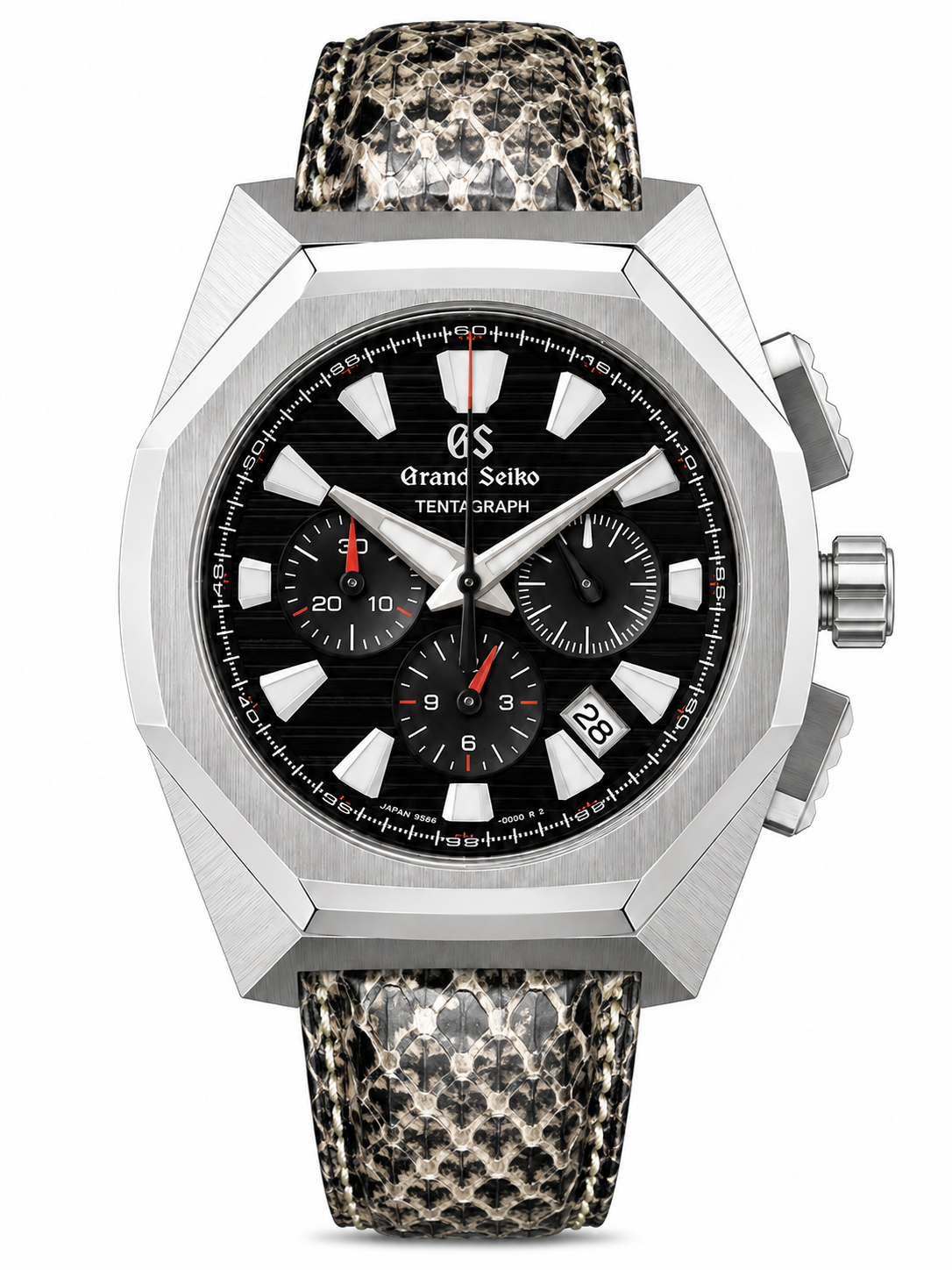 GRANDSEIKO SPORT CHRONOGRAPH BLACK PYTHON STRAP