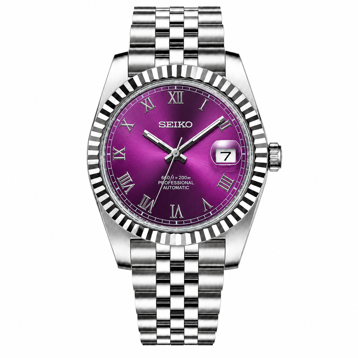 SEIKOJUST BURGUNDY DIAL