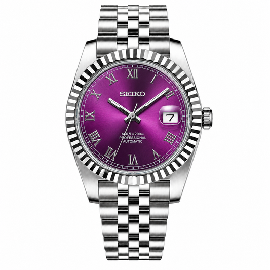 SEIKOJUST BURGUNDY DIAL