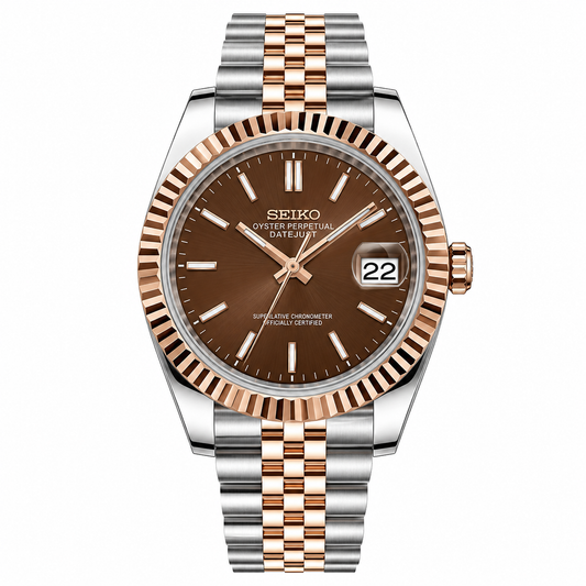 SEIKOJUST TWOTONE ROSEGOLD CHOCOLATE STICK