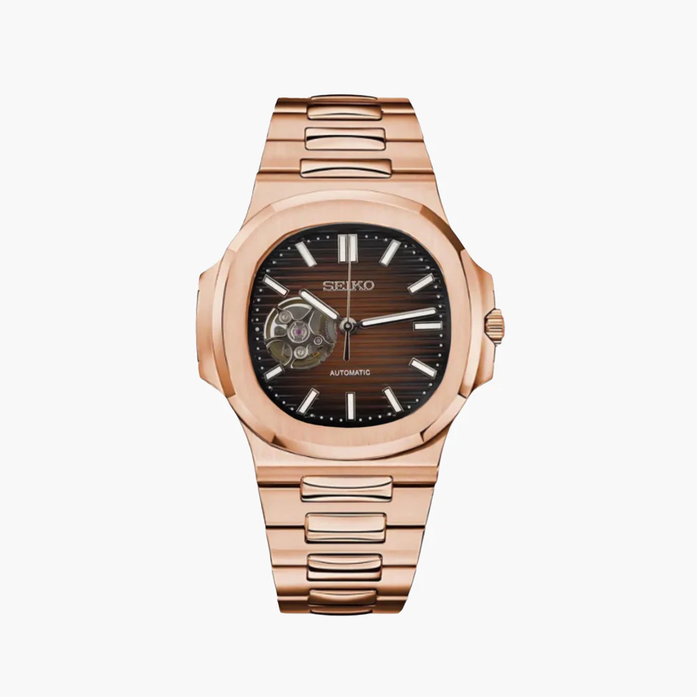 NAUTIKO ROSE GOLD OPEN HEART