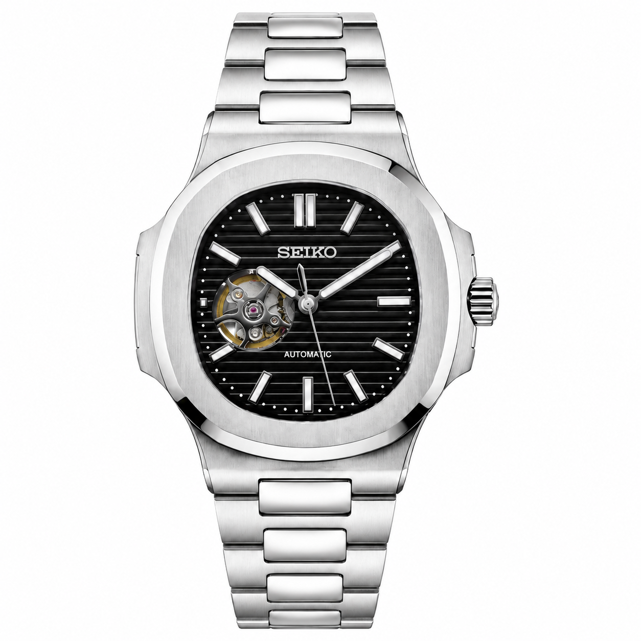 NAUTIKO BLACK OPEN HEART