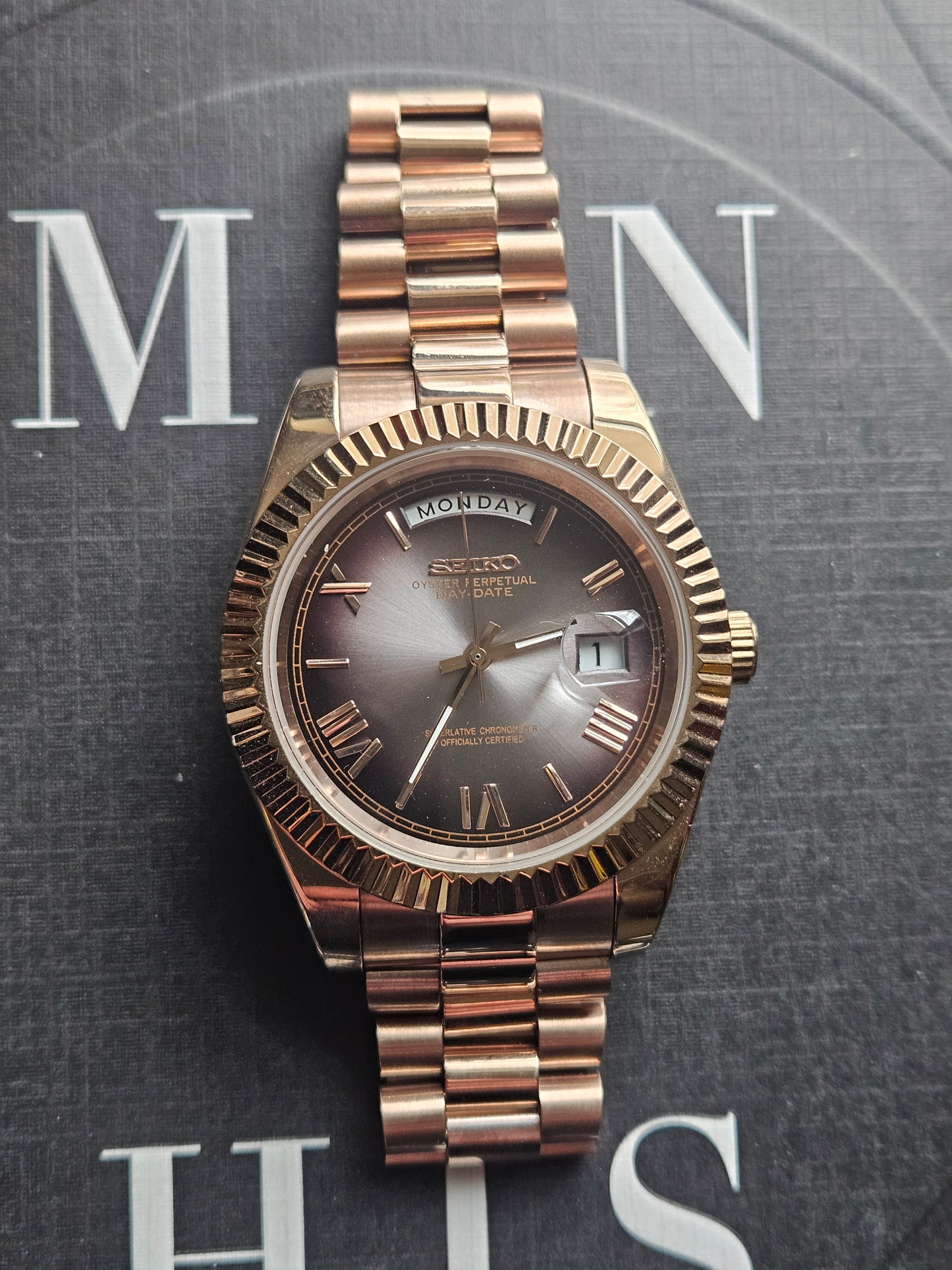 SEIKODATE ROSEGOLD MIDNIGHT OMBRE
