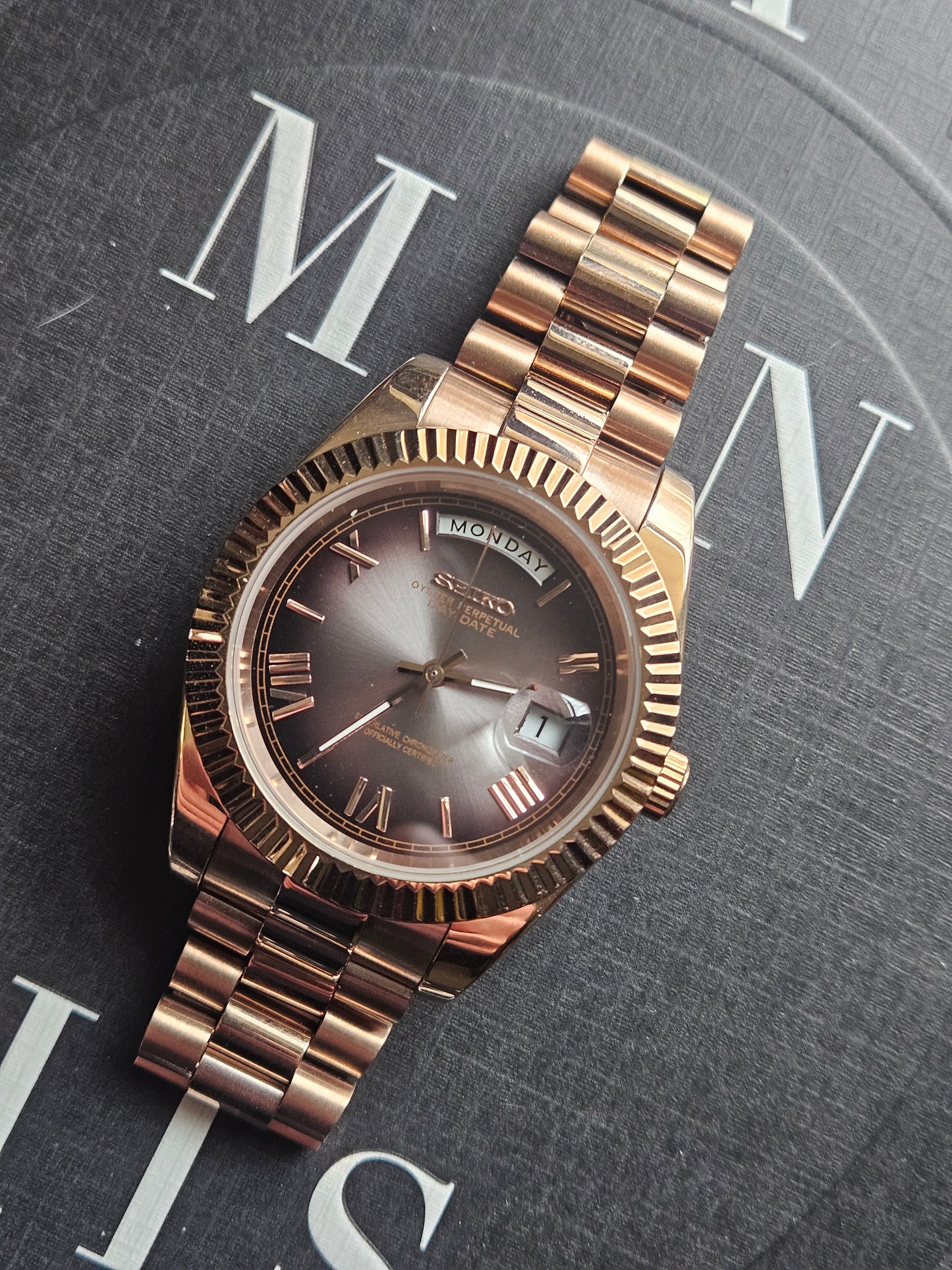SEIKODATE ROSEGOLD MIDNIGHT OMBRE