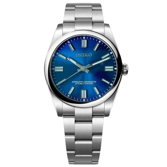 OYSTEIKO BLUE STARBURST DIAL