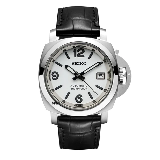 PANEIKO WHITE BLACK LEATHER