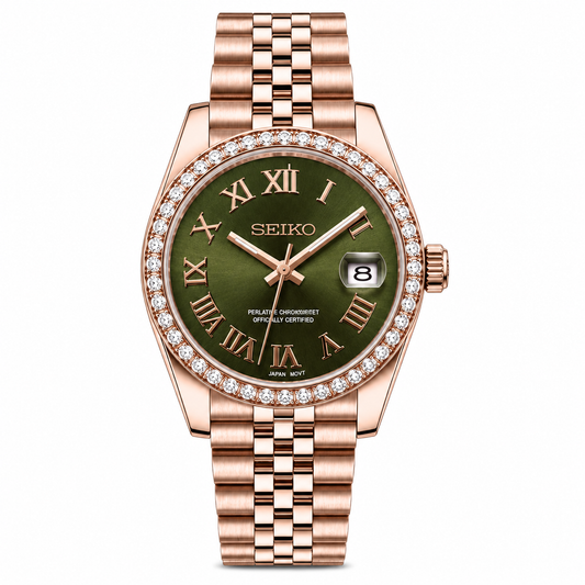 SEIKOJUST ROYAL GREEN ROMAN 31MM