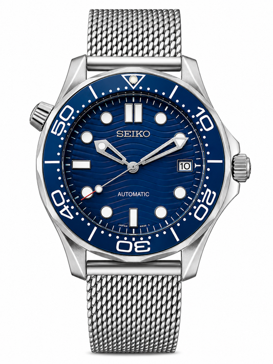 SEIKOMASTER BLUE WAVE MESH