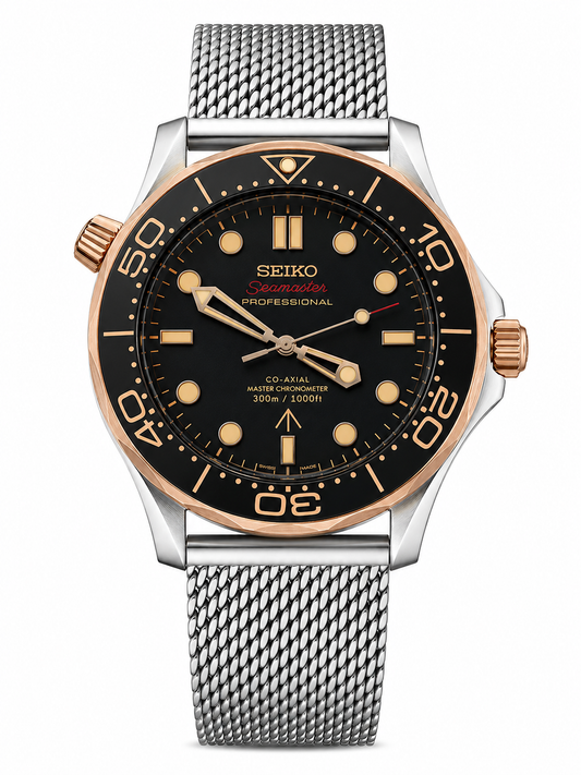 SEIKOMASTER JAMES BOND NO TIME TO DIE TWO-TONE - NO DATE