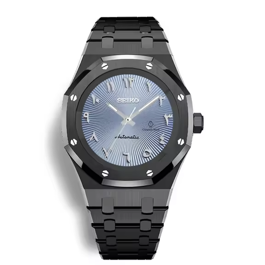 SEIKOAK BLACK CASE BLUE ARABIC