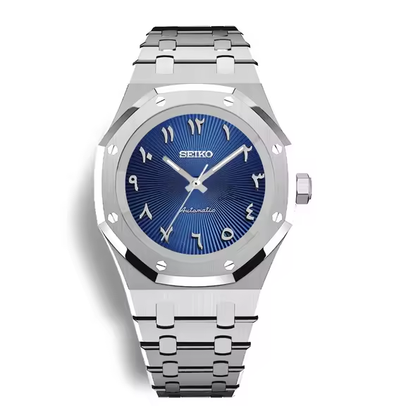 SEIKOAK SILVER BLUE ARABIC