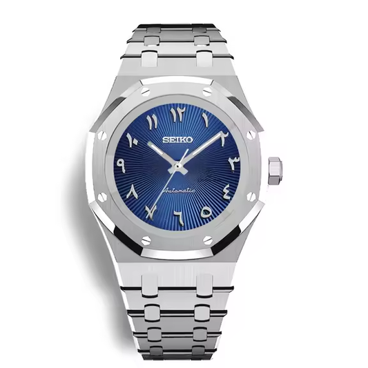 SEIKOAK SILVER BLUE ARABIC