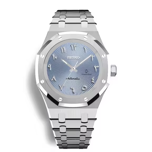 SEIKOAK SILVER ICE BLUE ARABIC