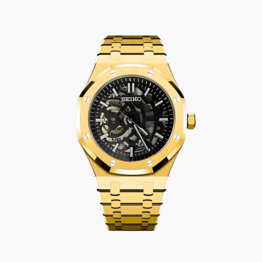 SEIKOAK YELLOW GOLD SKELETON