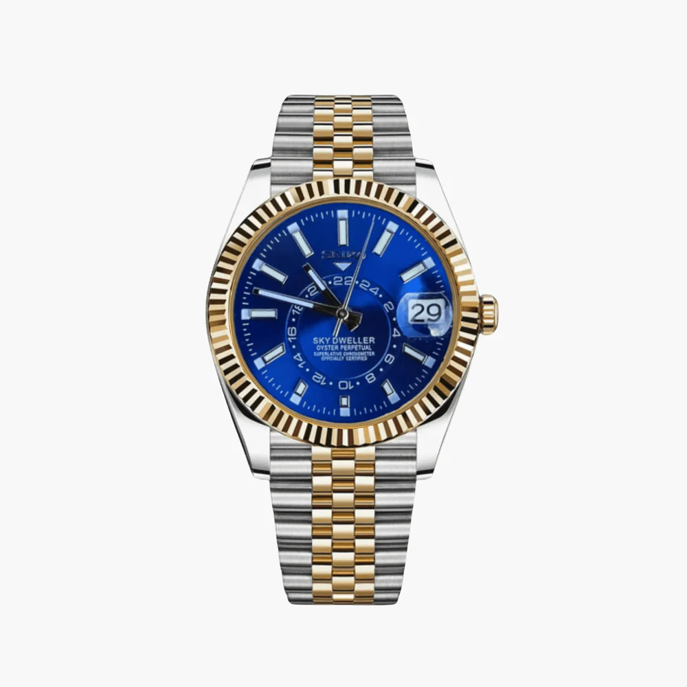 SEIKODWELLER TWO-TONE BLUE JUBILEE