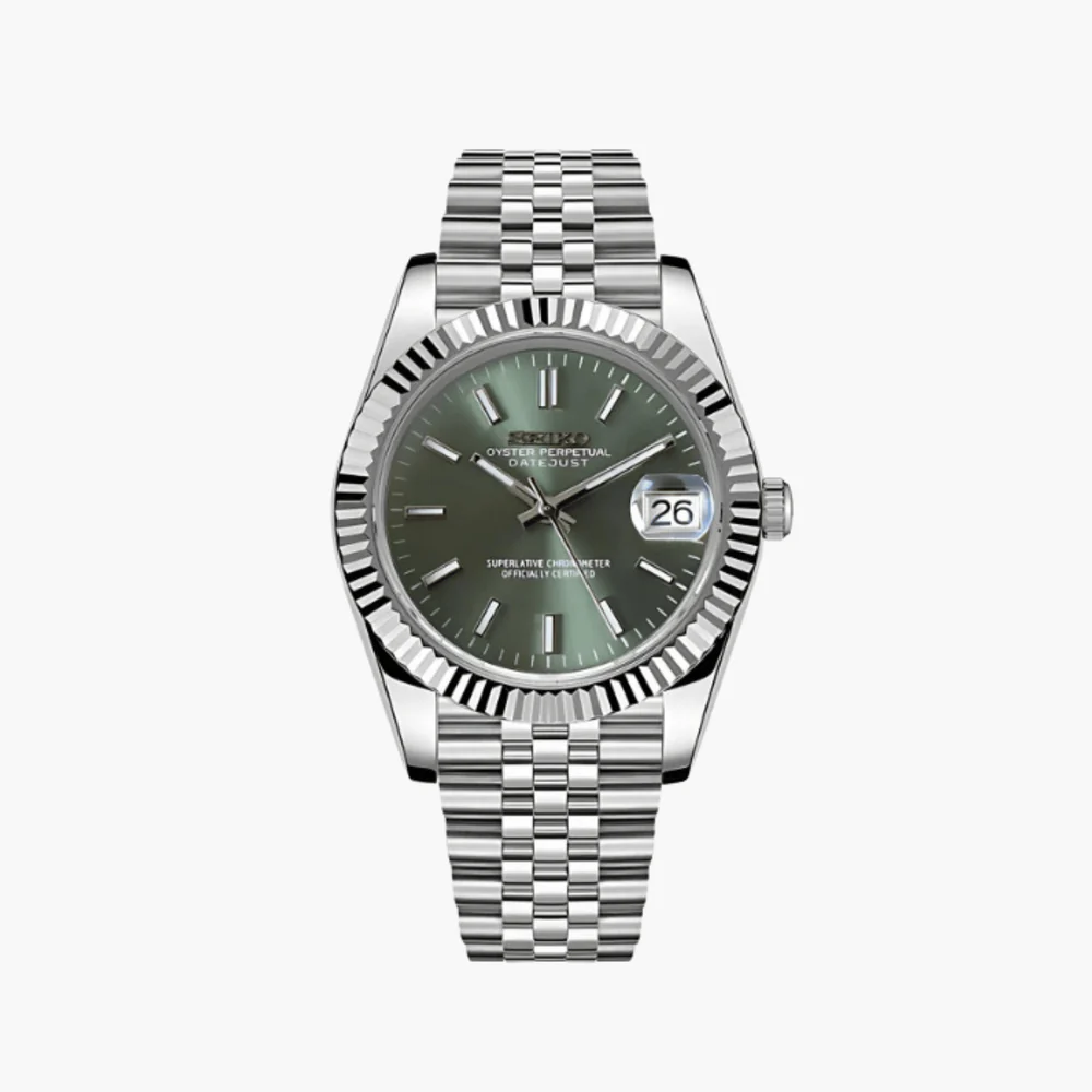 SEIKOJUST GREEN DIAL