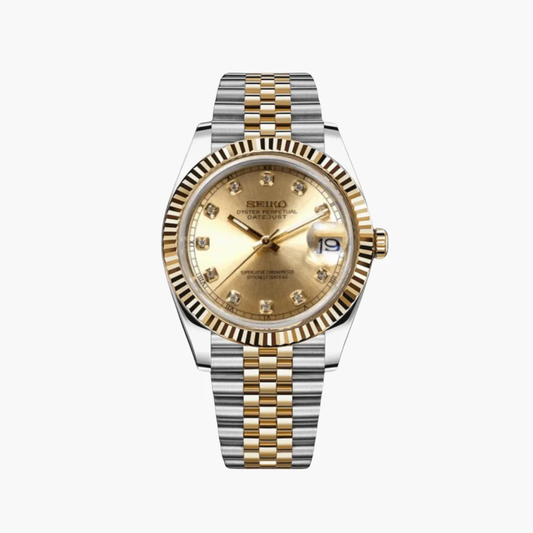 SEIKOJUST TWOTONE GOLD DIAMOND