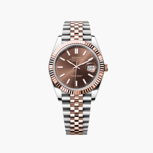 SEIKOJUST TWOTONE ROSEGOLD CHOCOLATE STICK