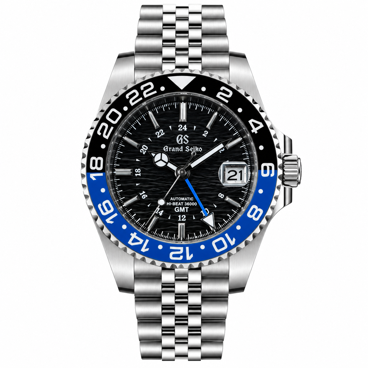 GRANDSEIKO BATGIRL BLACK TEXTURED DIAL GMT