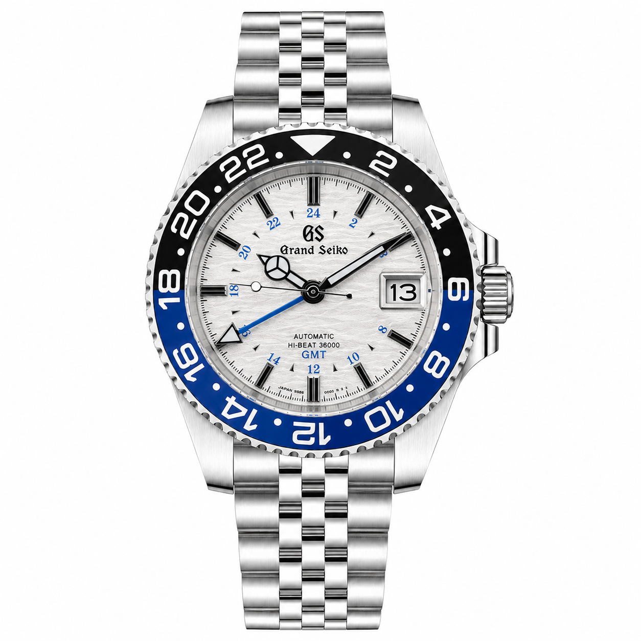 GRANDSEIKO BATGIRL WHITE TEXTURED DIAL GMT
