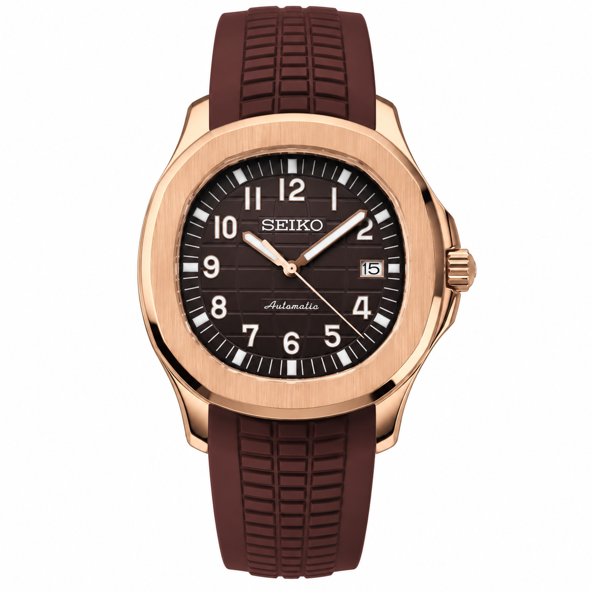 SEIKONAUT ROSE GOLD COMFORTFLEX AUTOMATIC