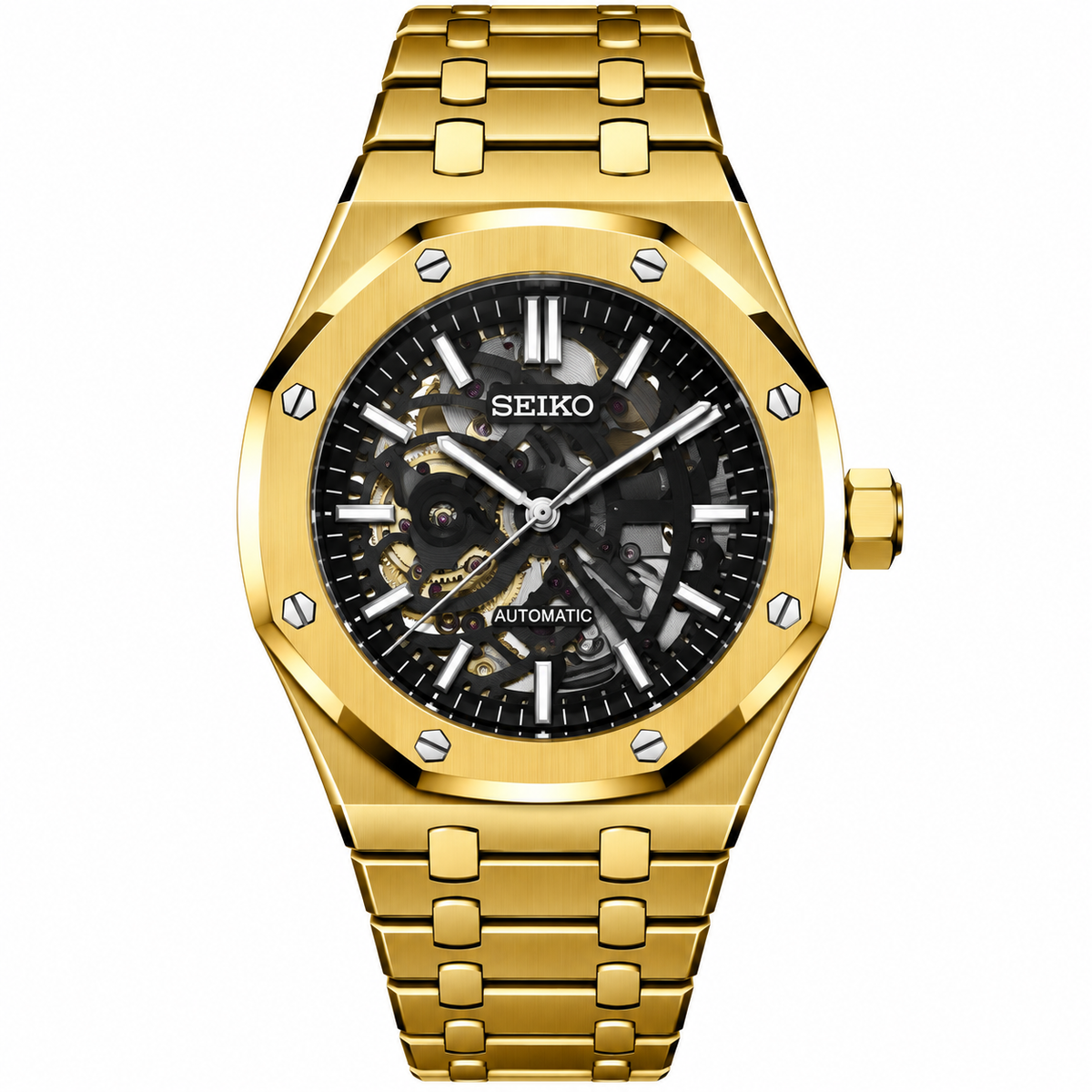 SEIKOAK GOLD SKELETON AUTOMATIC