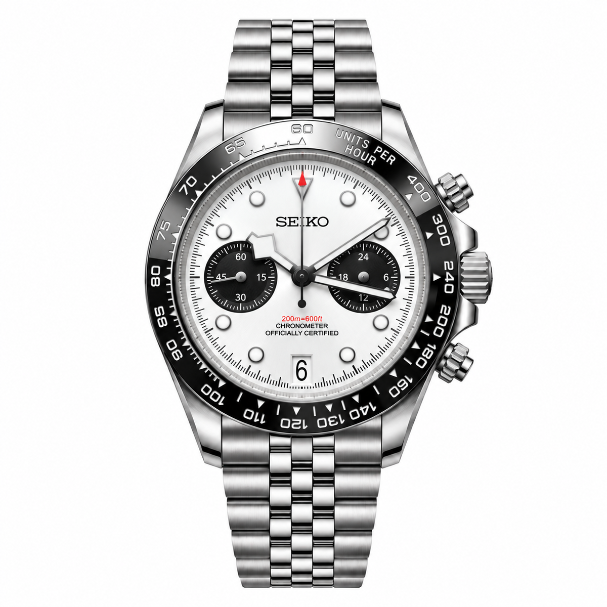 TUDEIKO WHITE PANDA CHRONOGRAPH
