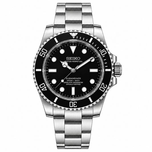 SUBSEIKO CLASSIC BLACK NO DATE