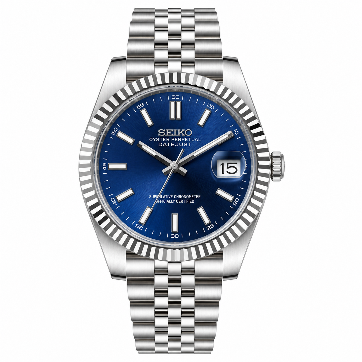 SEIKOJUST BLUE STICK DIAL